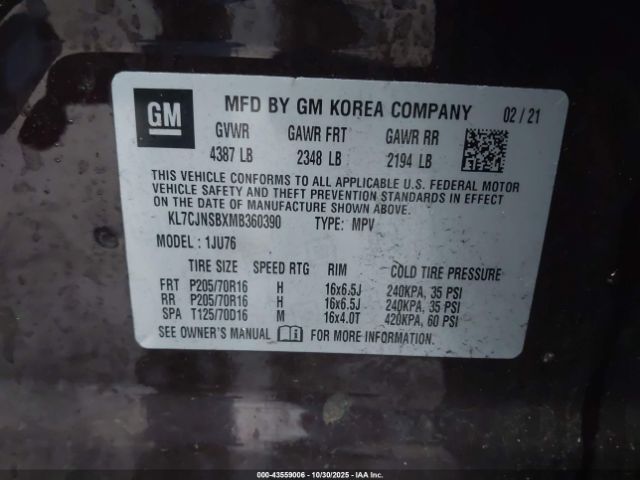 Chevrolet Trax Awd Ls Image 7