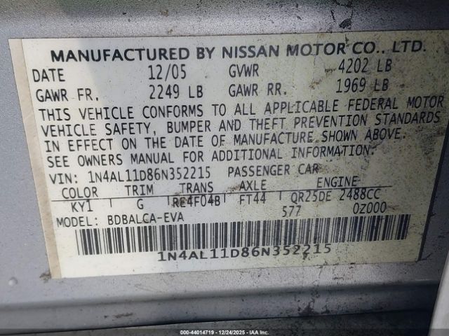 Nissan Altima 2.5 S Image 7