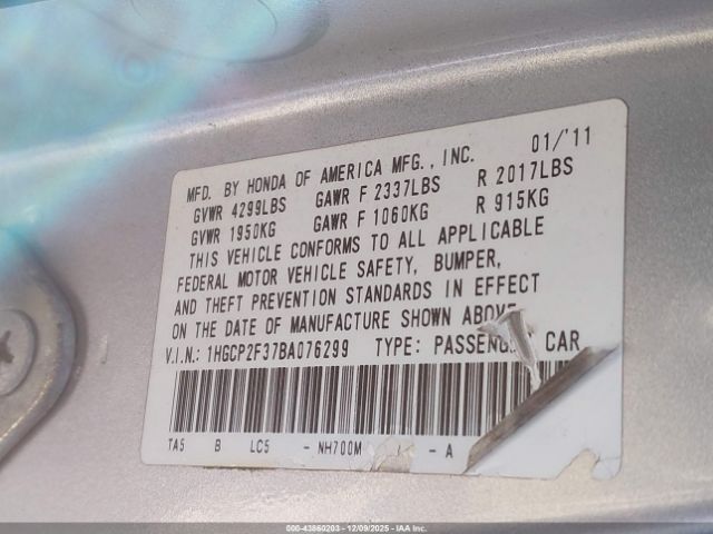 Honda Accord 2.4 Lx Image 8