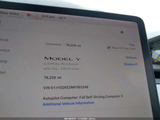Tesla Model Y Long Range Dual Motor All-wheel Drive Image 8