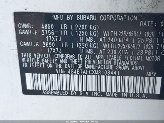 Subaru Outback Premium Image 11