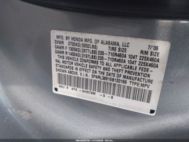 Honda Odyssey Touring Image 8