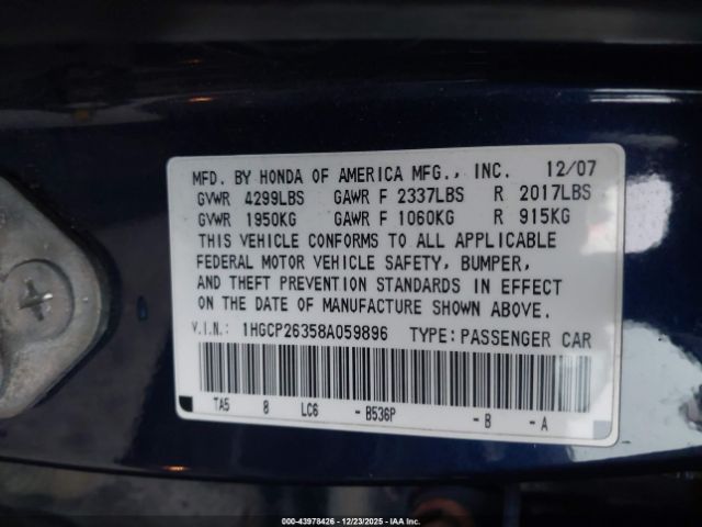 Honda Accord 2.4 Lx Image 10